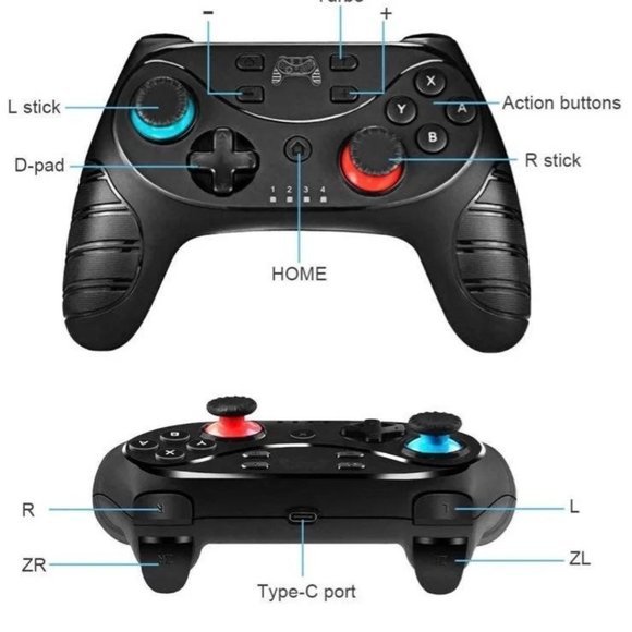 Wireless Nintendo Switch Pro Controller - Picture 2 of 11